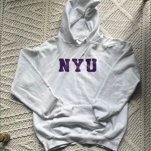 Champion White Hoodie with Drawstring